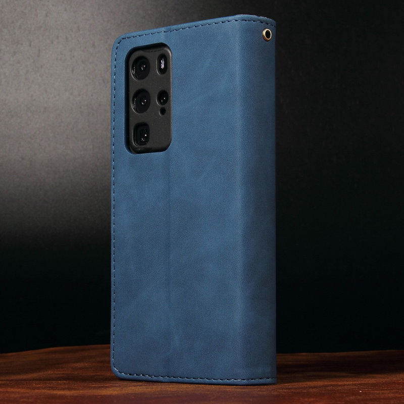 Case Huawei P40 #เคสฝาพับหนัง PU แบบกระเป๋าสตางค์มีที่เก็บบัตรหลายช่อง Retro Wallet Leather Cover Multi Cards Stand