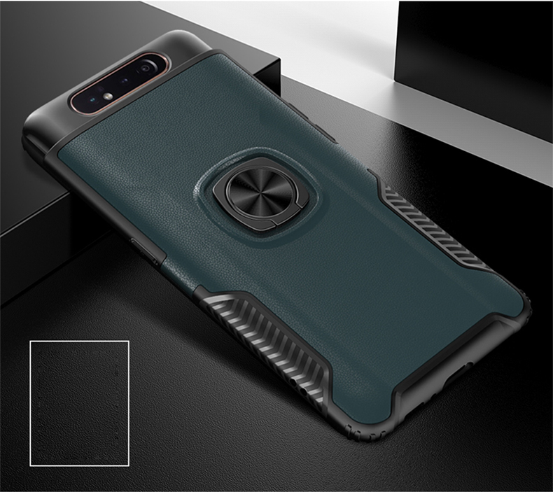 Case Samsung Galaxy A80 #เคสฝาหลัง Hybrid Hybrid PC + TPU มีแหวนนิ้ว