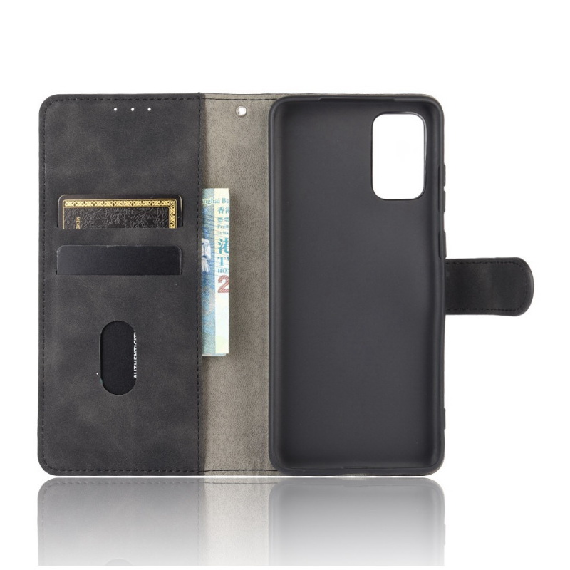 เคส realme C17 #เคสฝาพับแบบกระเป๋าสตางค์หนัง PU มีช่องใส่บัตร Leather Wallet Card Holder Phone Cover