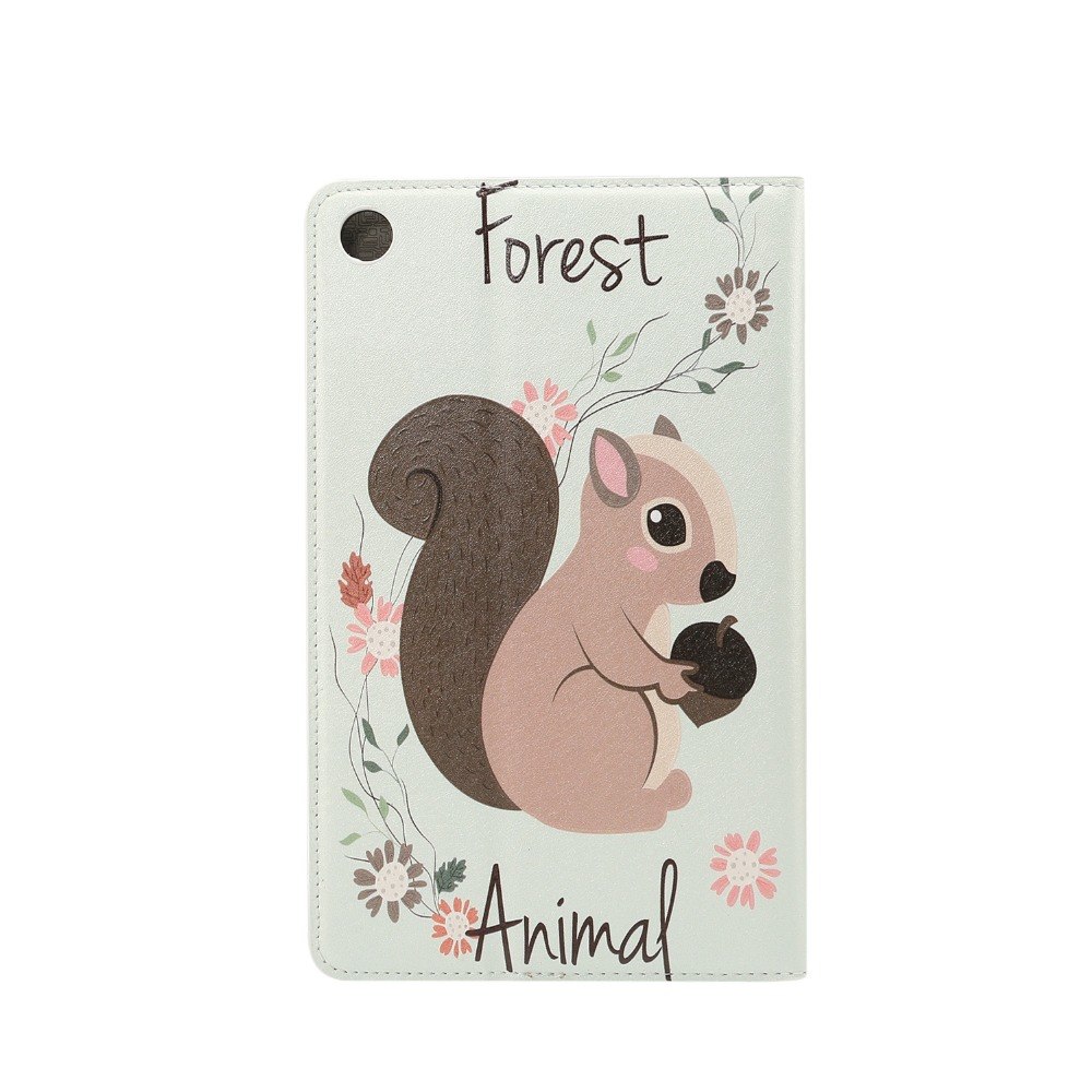 เคส Xiaomi Mi Pad 4 ขนาด 8 นิ้ว #เคสฝาพับหนัง PU พิมพ์ลาย Pattern Printing Embossment Smart Leather Wallet