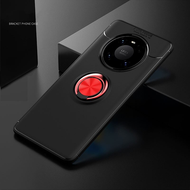 เคส Huawei Mate 40 Pro #เคสฝาหลัง TPU นิ่มมีแหวนสวมนิ้ว Finger Ring Kickstand