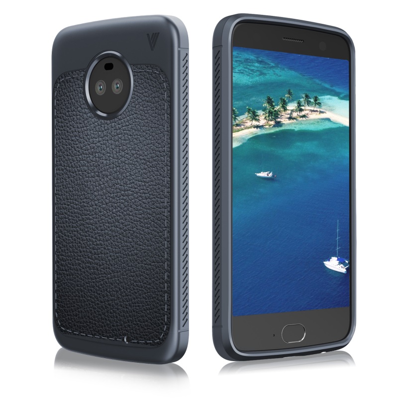 Case Moto X4 #เคสฝาหลัง TPU เคลือบหนัง PU คุณภาพดี สีสันสวยงาม
