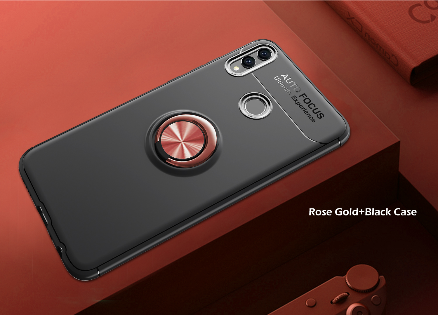 เคส Honor 8X #เคสฝาหลังTPU มีแหวนสวมนิ้ว Finger Ring Kickstand (Built-in แผ่นโลหะ)