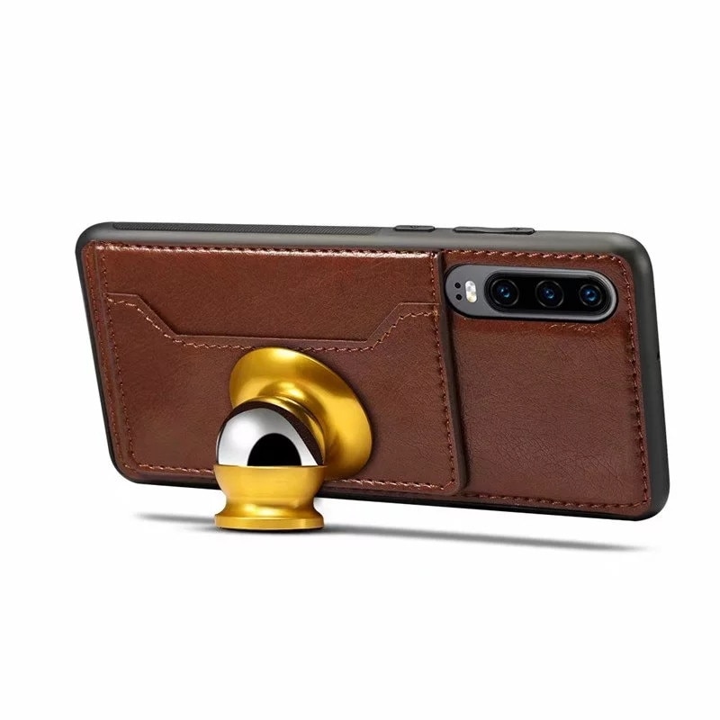 Case Samsung Galaxy A50 / A50s / A30s #เคสฝาหลัง TPU เคลือบหนัง PU Crazy Horse Leather Coated PC + TPU Hybrid