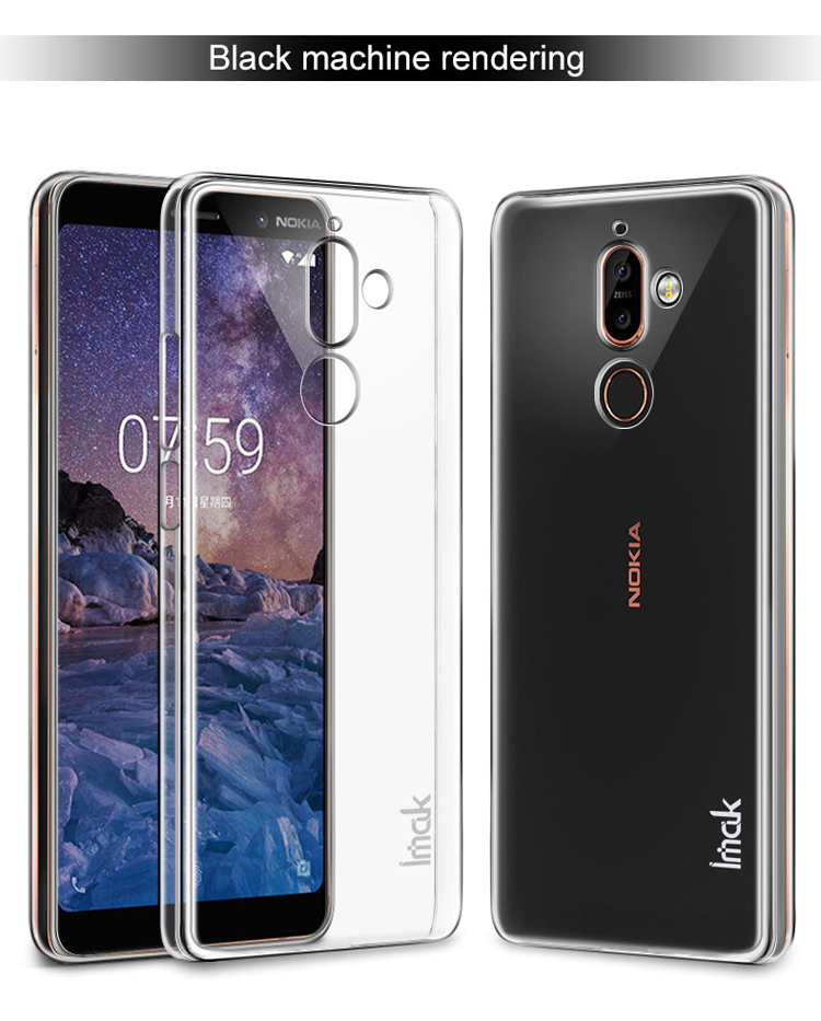 เคส Nokia 7 plus #เคสฝาหลังพลาสติกใส IMAK Crystal Case II Scratch-resistant Clear คุณภาพดี