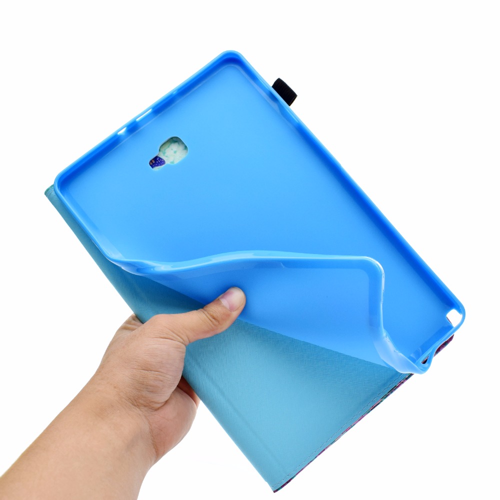 เคส Samsung Galaxy Tab A 10.1 (2016) with S Pen P580 P585 #เคสฝาพับหนัง PU พิมพ์ลายสวยงามน่ารักๆ