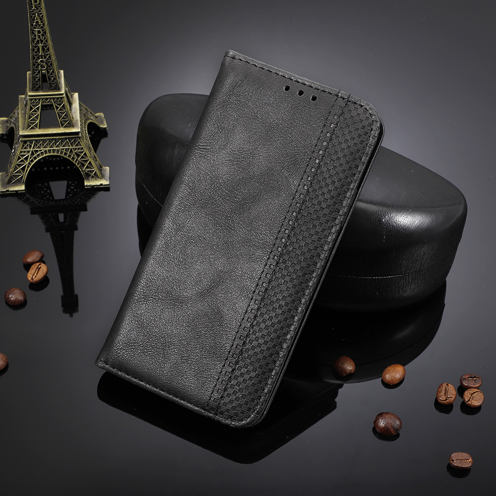 เคส Galaxy Note 10 #เคสฝาพับปกหนังสไตล์วินเทจดูดซับอัตโนมัติแบบกระเป๋าสตางค์
