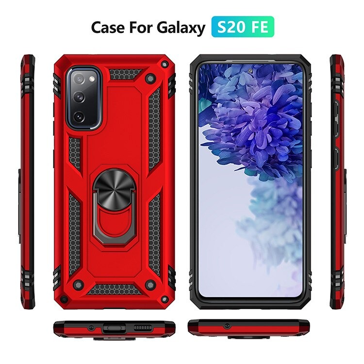 Case Samsung Galaxy S20 FE / S20 FE 5G #เคสฝาหลัง Hybrid TPU+PC มีแหวนสวมนิ้ว