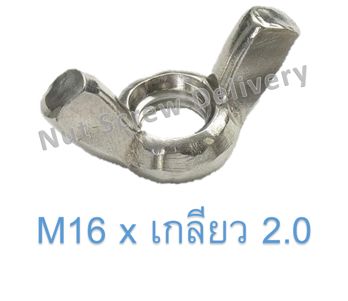 หัวน็อตหางปลา M16 x เกลียว 2.0
