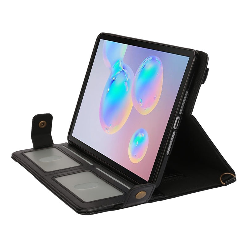 เคส Samsung Galaxy Tab S6 SM-T860 SM-T865 #เคสฝาพับหนัง PU มีที่เก็บปากกาและสวมนิ้ว Envelop Shape Leather Tablet Casing with Pen Slot
