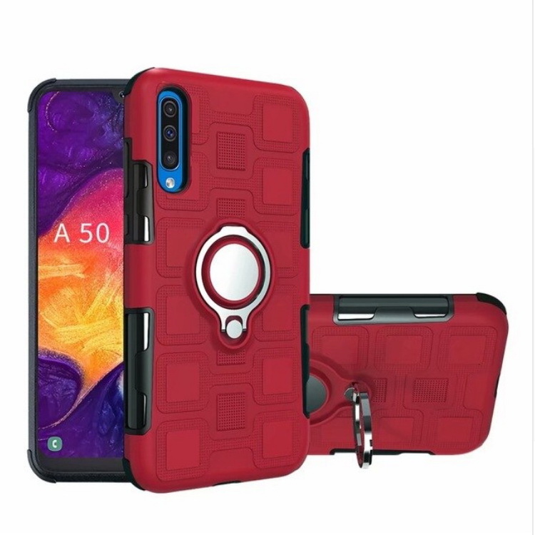 เคส Samsung Galaxy A50 / A50s / A30s #เคสฝาหลัง Hybrid TPU+PC มีแหวนสวมนิ้ว