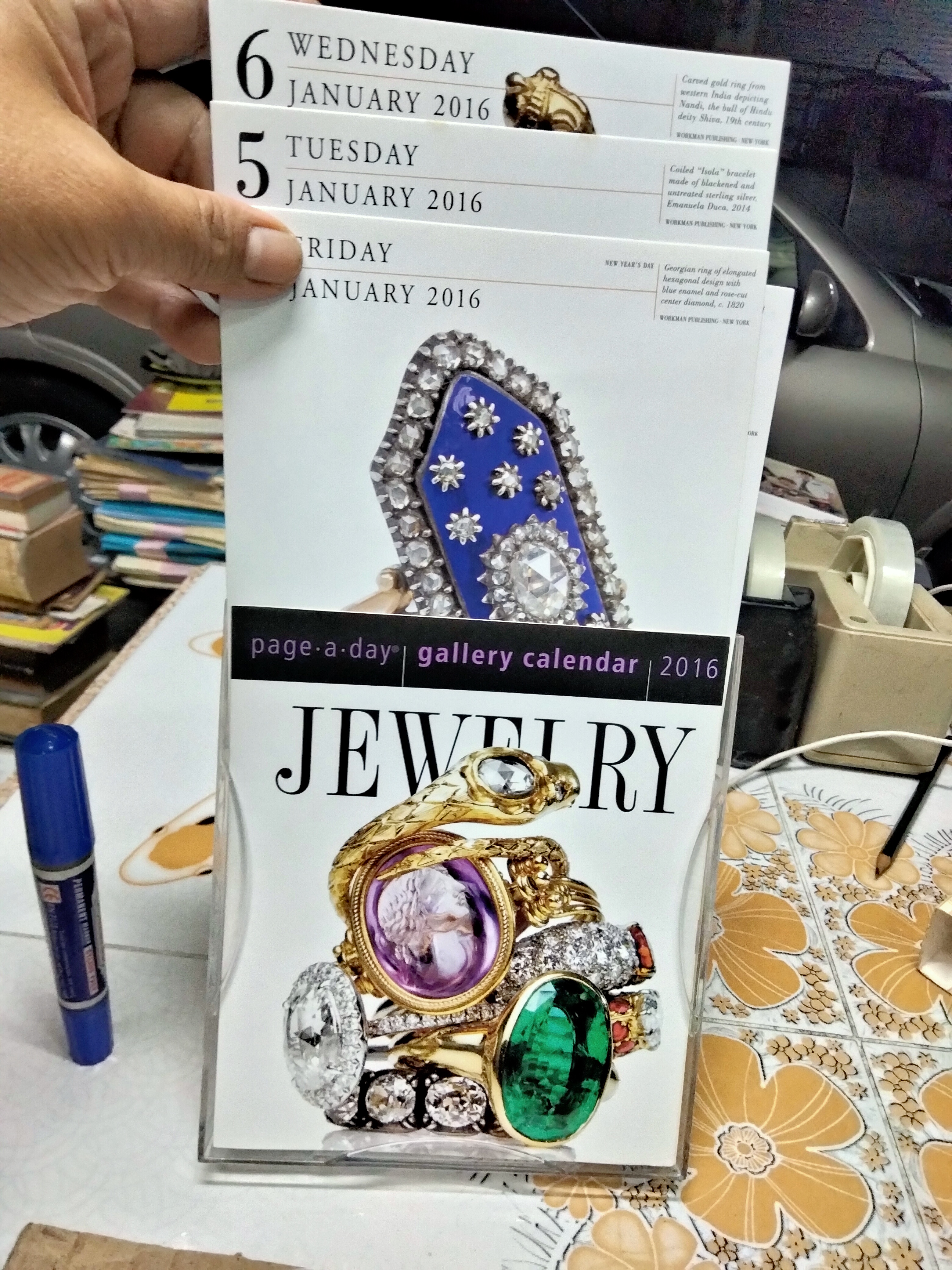 JEWELRY PAGE - A - DAY GALLERY CALENDAR 2016 ปฏิทินแกลเลอรี่ Page-A-Day ประจำปี 2559 (ปฏิทิน 2559)