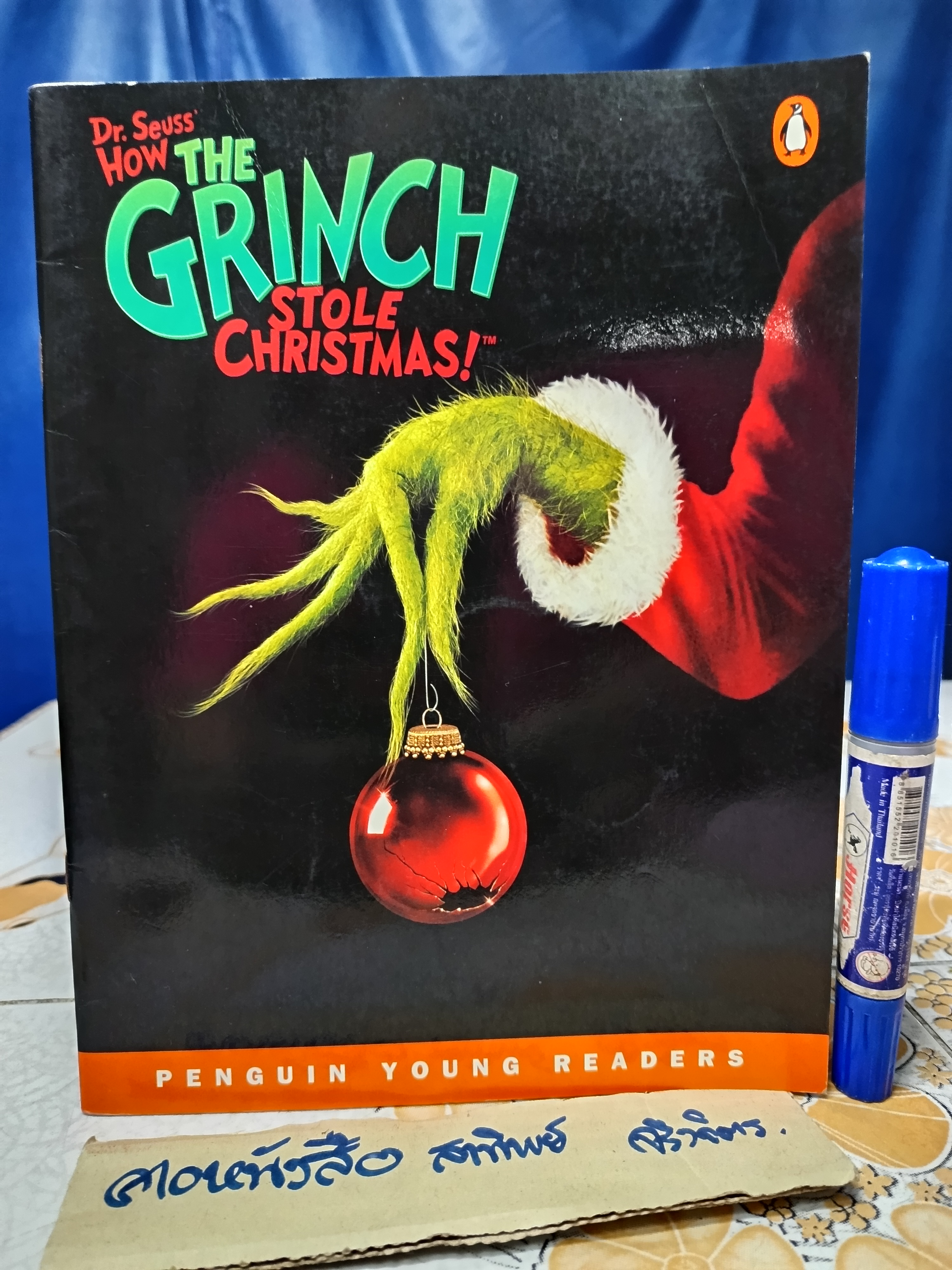 ขายรวม 3 เล่ม / หนังสือนอกเวลาภาษาอังกฤษ เล่มใหญ่ / Beethoven Lives Upstairs , The School Bus, Dr Seuss's How The Grinch Stole Christmas