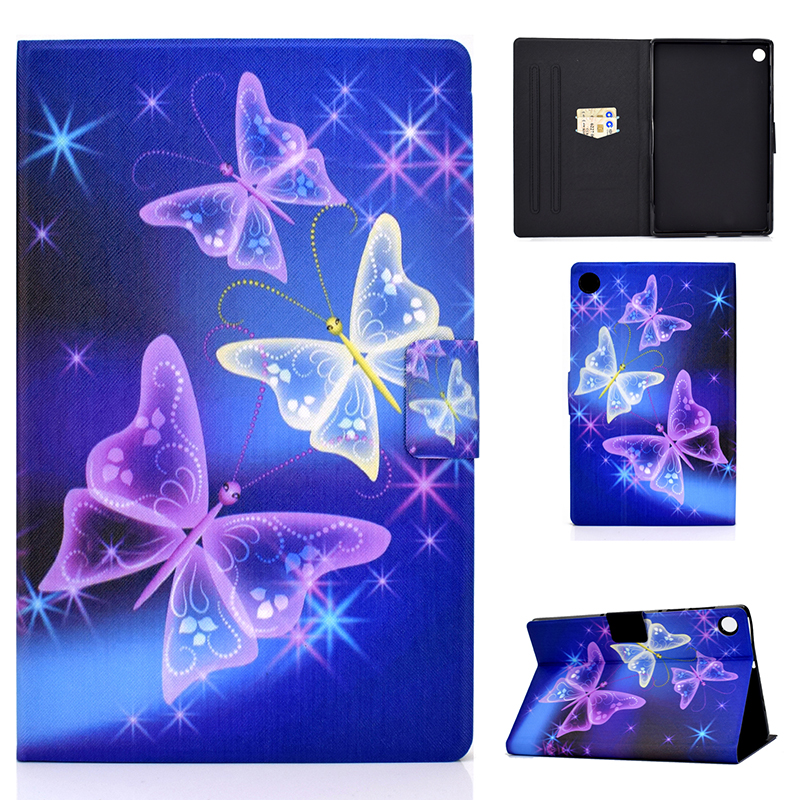 Case Huawei MatePad T8 8 นิ้ว #เคสฝาพับพิมพ์ลายหนัง PU พร้อมที่เก็บการ์ด Pattern Printing PU Leather Tablet Stand Case with Card Storage