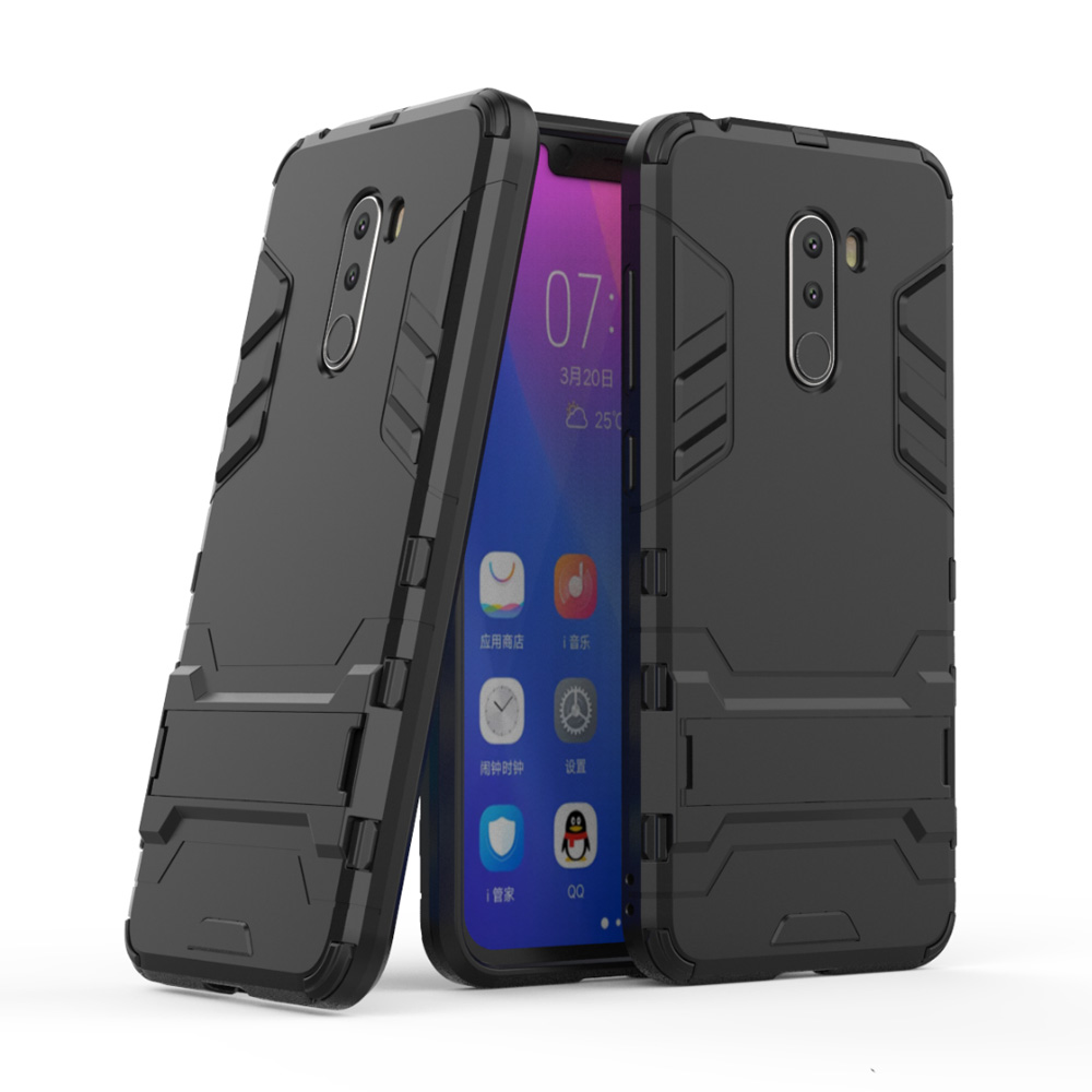Case Xiaomi Pocophone F1 #เคสฝาหลังพลาสติก Cool Guard Plastic TPU Hybrid (สินค้าพร้อมส่ง)
