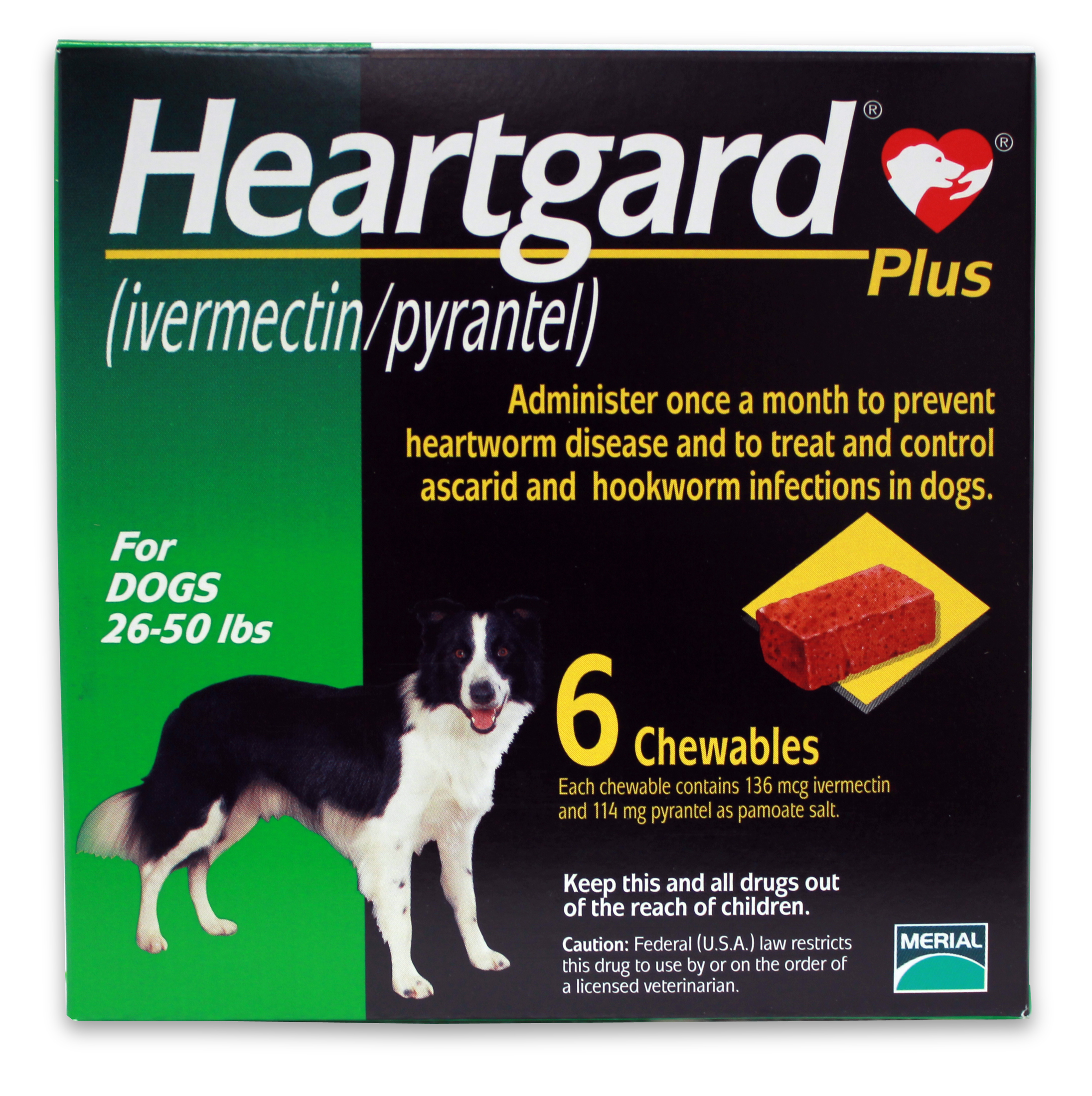 Heartgard plus for dog 11-22Kg (เขียว)