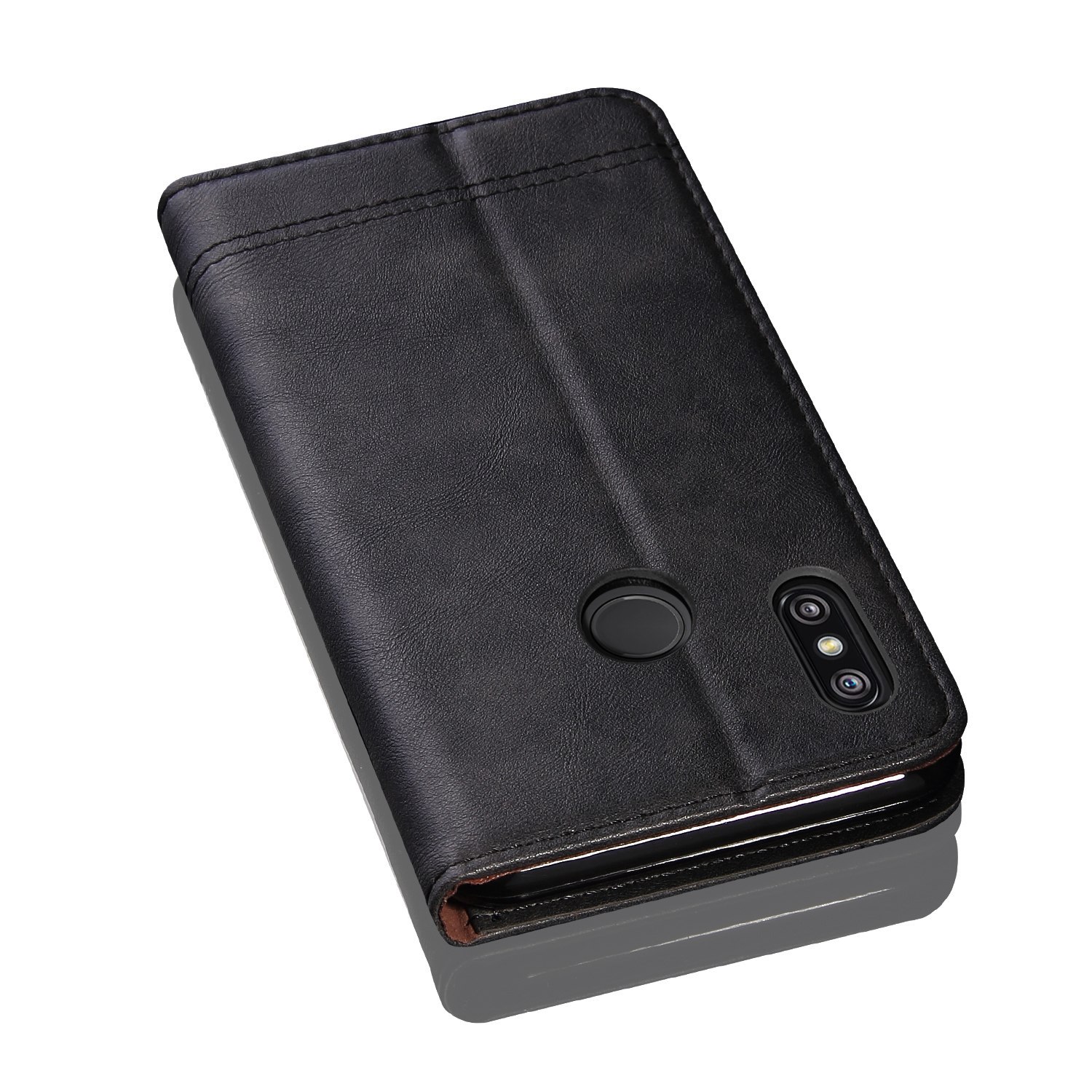 เคส Xiaomi Mi A2 #เคสฝาพับหนัง PU Crazy Horse Texture Retro Leather Auto-absorbed Wallet คุณภาพดี