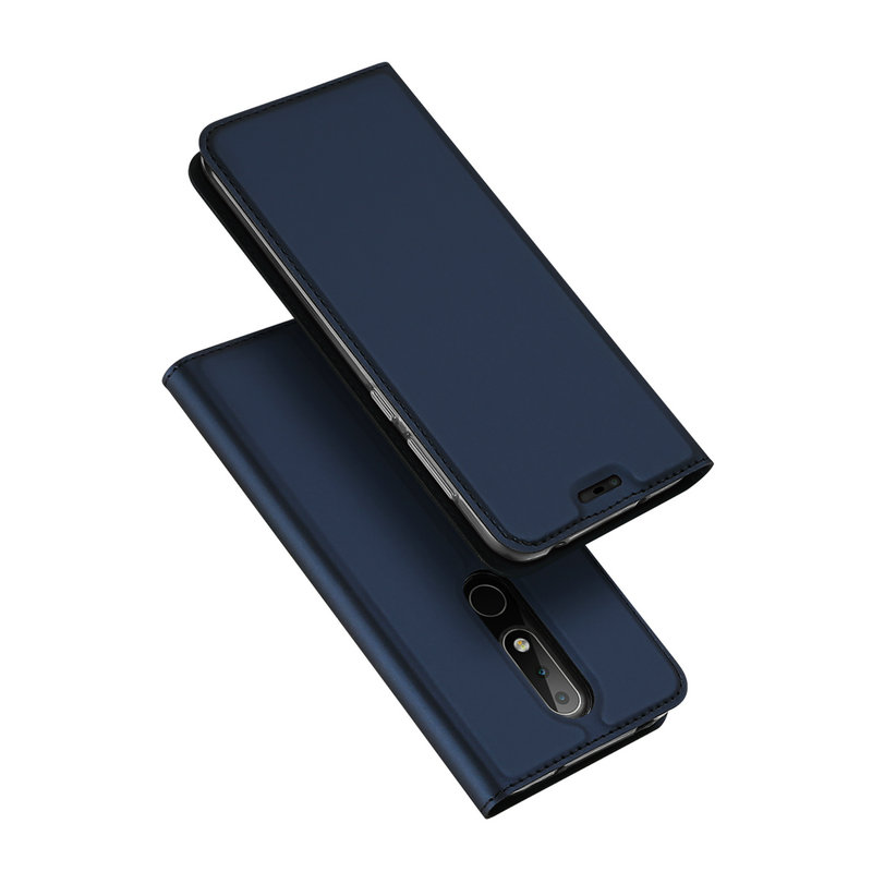 เคส Nokia X6 (2018) #เคสฝาพับ Skin Pro Series Leather Stand Case คุณภาพดีราคาถูก