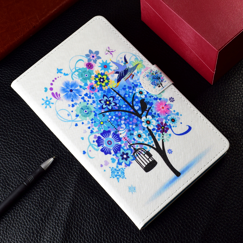 Case Huawei MediaPad M5 Pro 10.8 นิ้ว #เคสฝาพับหนัง PU พิมพ์ลาย Pattern Printing Leather Card Holder Case