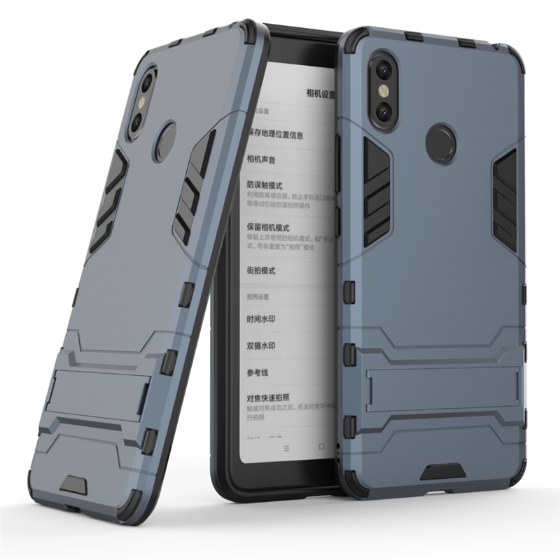 Case Xiaomi Mi Max 3 #เคสฝาหลังพลาสติก ไฮบริด TPU + Kickstand