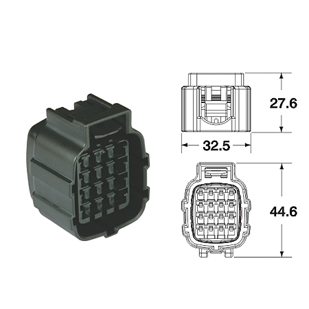 ปลั๊กต่อสายไฟในรถยนต์ AUTOMOTIVE CONNECTORS,070 AM EJ-ll SERIES SEALED 1.25sqmm