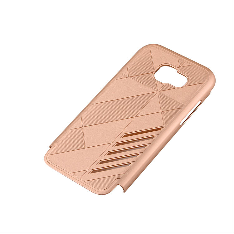 เคส Samsung Galaxy A7 2017 #เคสชุดหุ้มเกราะ Plastic+TPU Hybrid - สีทอง #พร้อมส่ง