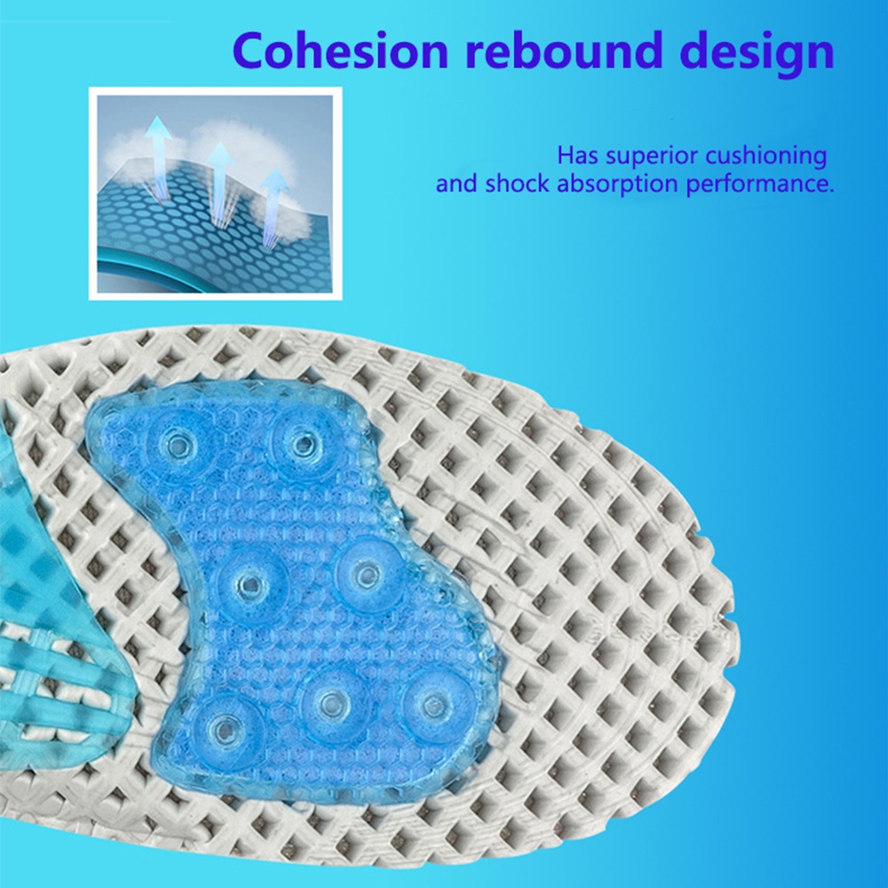 แผ่นรองพื้นรองเท้ากันกระแทก สำหรับวิ่ง Spring insole sport running (O6)