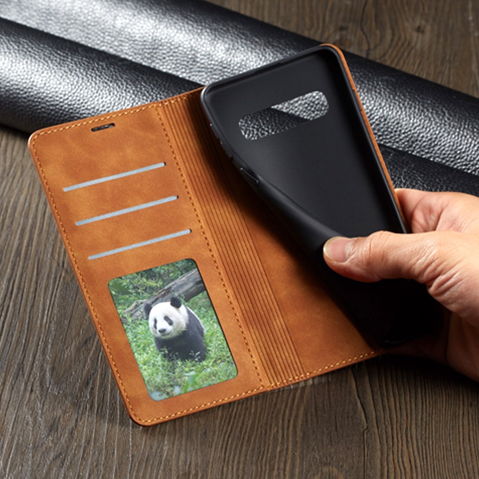 Case Samsung Galaxy S10 #เคสฝาพับ FORWENW Leather Wallet Case เคสคุณภาพดีราคาถูก