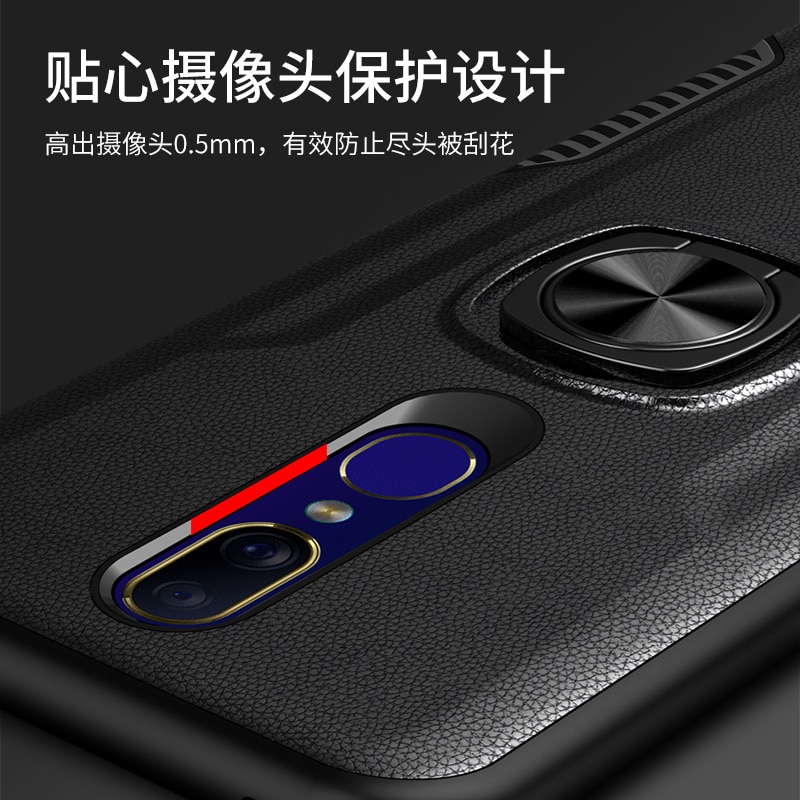 Case Oppo F11 Pro #เคสฝาหลัง Hybrid Hybrid PC + TPU มีแหวนนิ้ว