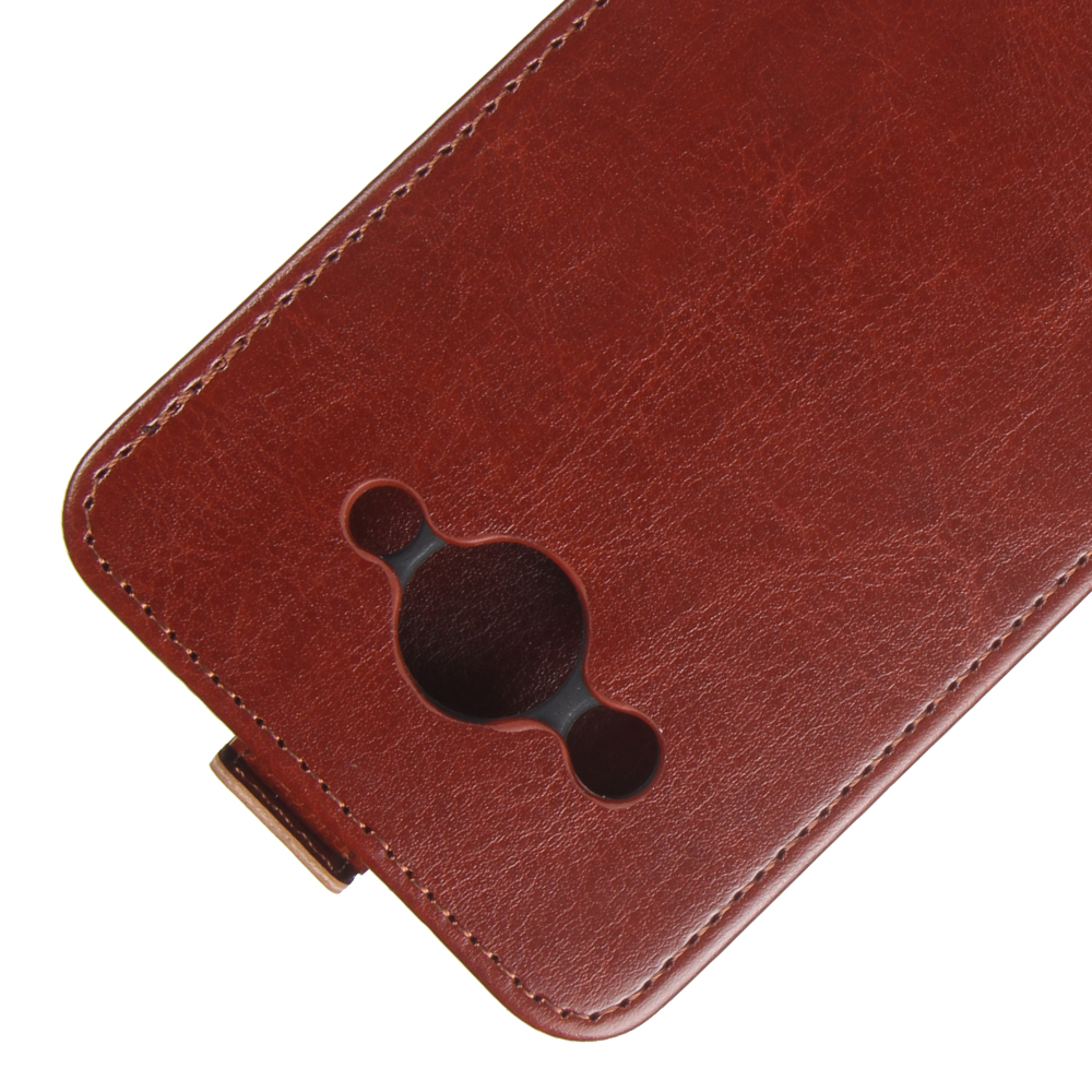 เคส Huawei Y3 (2017) #เคสฝาพับแนวตั้ง Crazy Horse พร้อมช่องใส่การ์ดสวยๆ