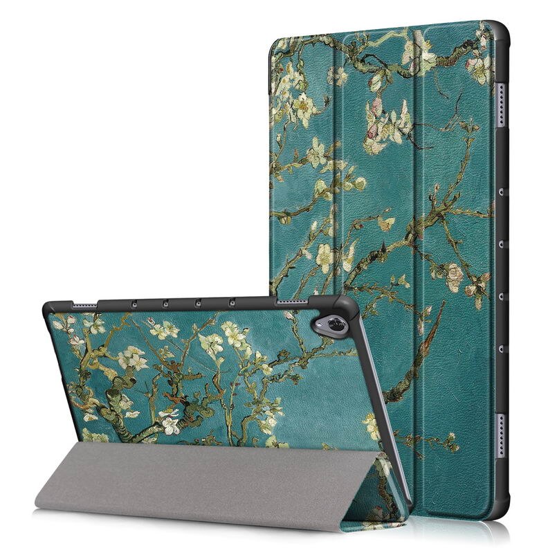 Case Huawei MediaPad M6 10.8 นิ้ว #เคสฝาพับ 3 พับพิมพ์ลาย Pattern Printing PU Leather Tri-fold Stand