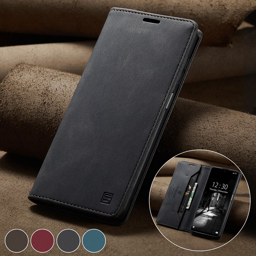 เคส Samsung Galaxy S20 FE / S20 FE 5G #เคสฝาพับหนัง PU แบบกระเป๋าสตางค์ AUTSPACE Series RFID Blocking Retro Matte Leather Wallet