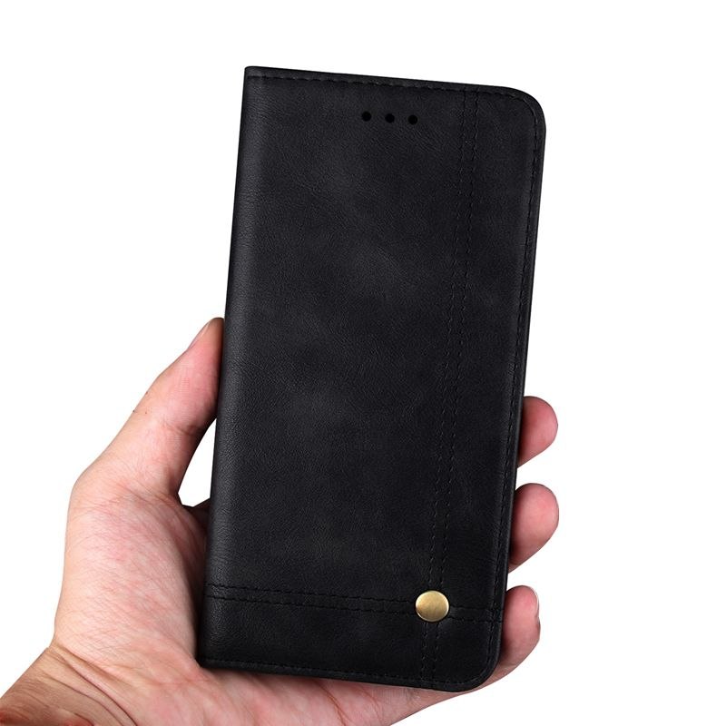 เคส Xiaomi Pocophone F1 #เคสฝาพับหนัง PU Crazy Horse Texture Retro Leather Auto-absorbed Wallet คุณภาพดี