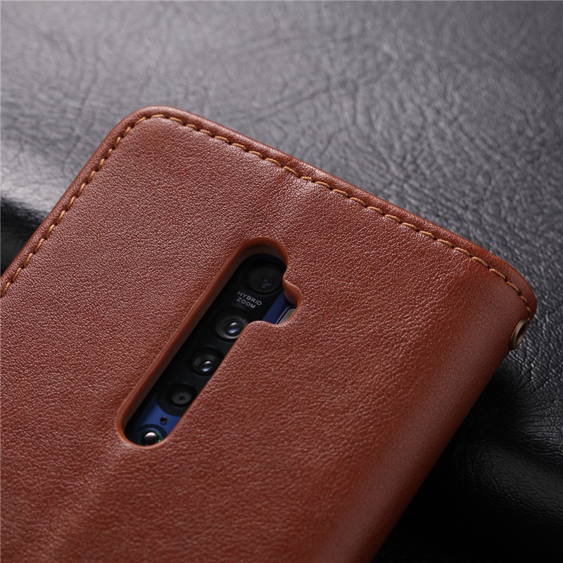 Case OPPO Reno 2 #เคสฝาพับหนัง PU มีช่องใส่บัตร AZNS Wallet Leather Stand Phone Cover