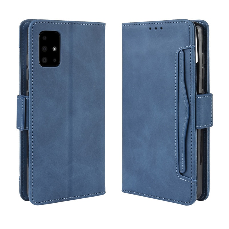 Case Samsung Galaxy M51 #เคสฝาพับหนัง PU มีที่เสียบการ์ดหลายช่อง Multiple Card Slots PU Leather Cover