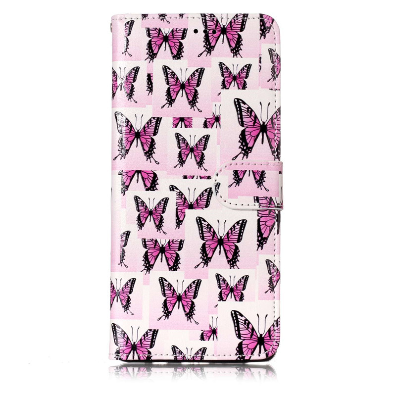 เคส Samsung Galaxy Note 8 SM-N950 #เคสฝาพับแบบกระเป๋าสตางค์พิมพ์ลายนูนหนัง PU