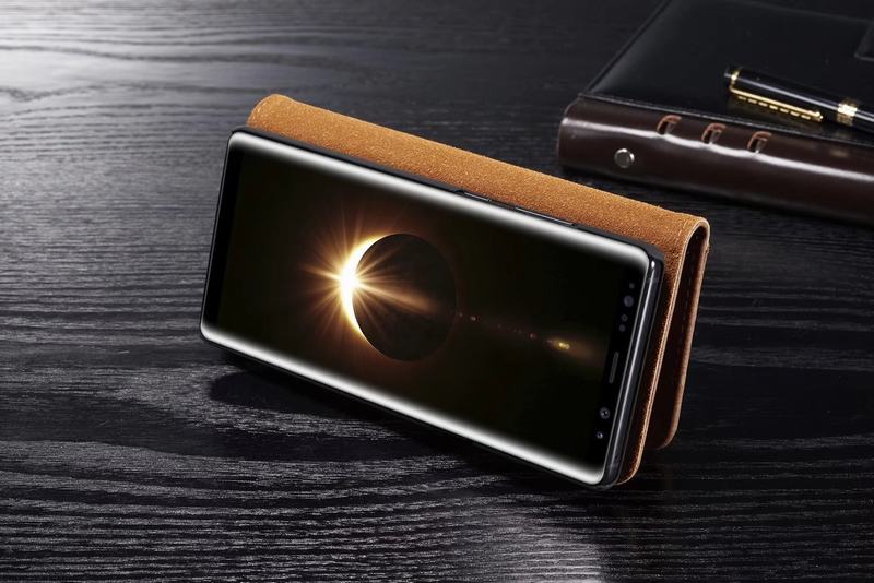 เคส Samsung Galaxy Note 8 SM-N950 #เคสฝาพับสไตล์กระเป๋าสตางค์แบบแยกส่วน DG.MING Detachable 2-in-1 Wallet Split Leather
