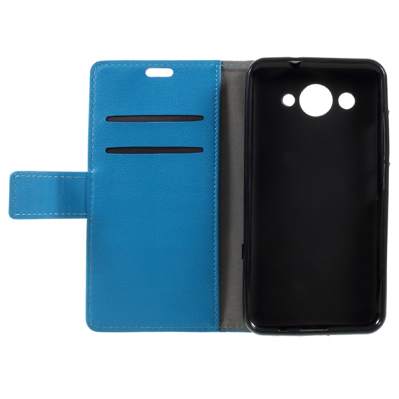 เคส Huawei Y3 (2017) #เคสแบบฝาพับหนัง PU มีช่องเสียบบัตร สีสันสวยงามทันสมัย