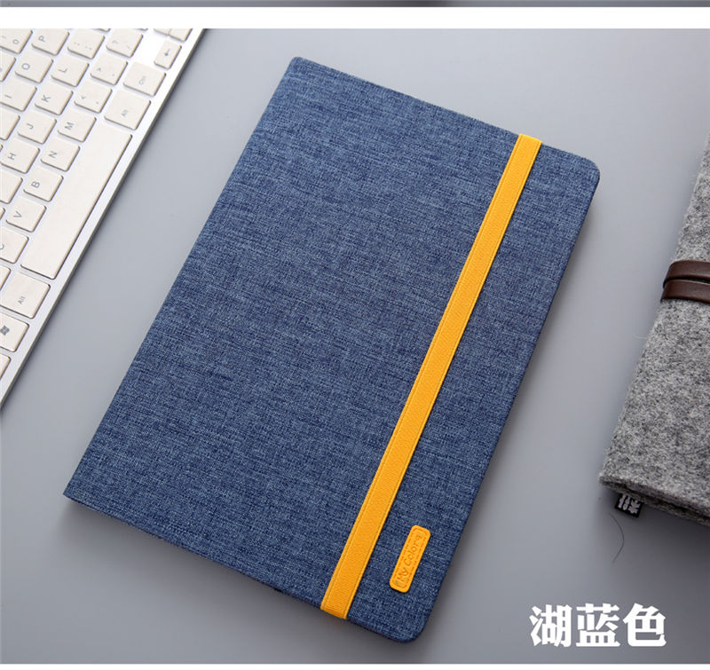 เคส Huawei MediaPad M5 8.4 นิ้ว #เคสฝาพับหนัง PU ผิวผ้าคุณภาพสูง Silicon+Cloth PU Leather Skin