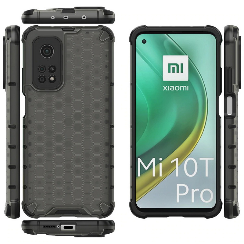 Case Xiaomi Mi 10T #เคสกันกระแทก Honeycomb Shock Absorber TPU + PC + Silicone Hybrid