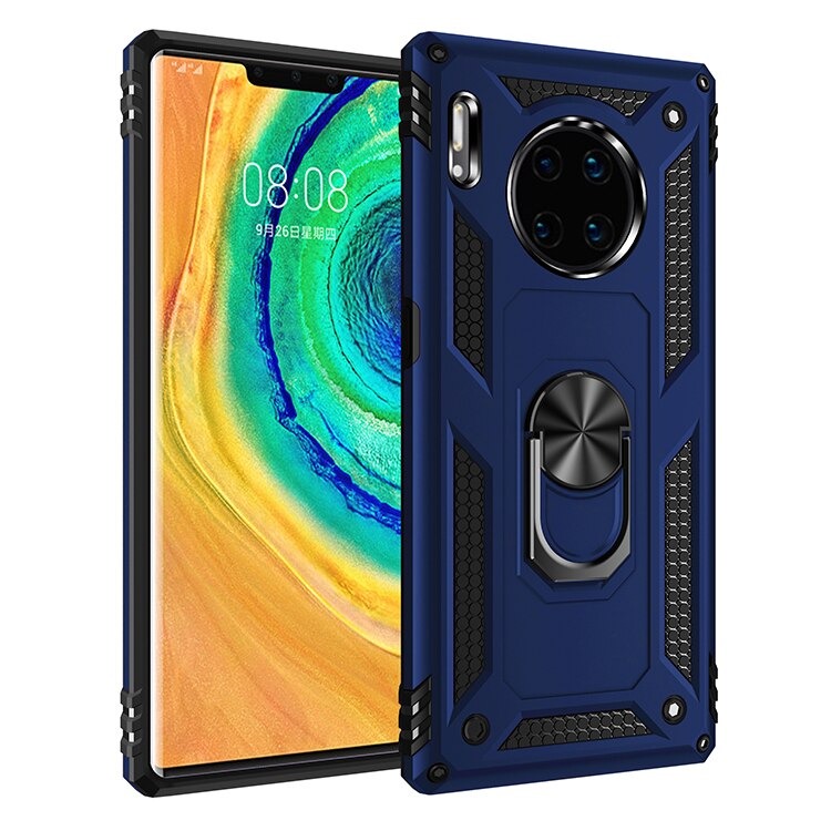 Case Huawei Mate 30 Pro #เคสฝาหลัง Hybrid TPU+PC มีแหวนสวมนิ้ว