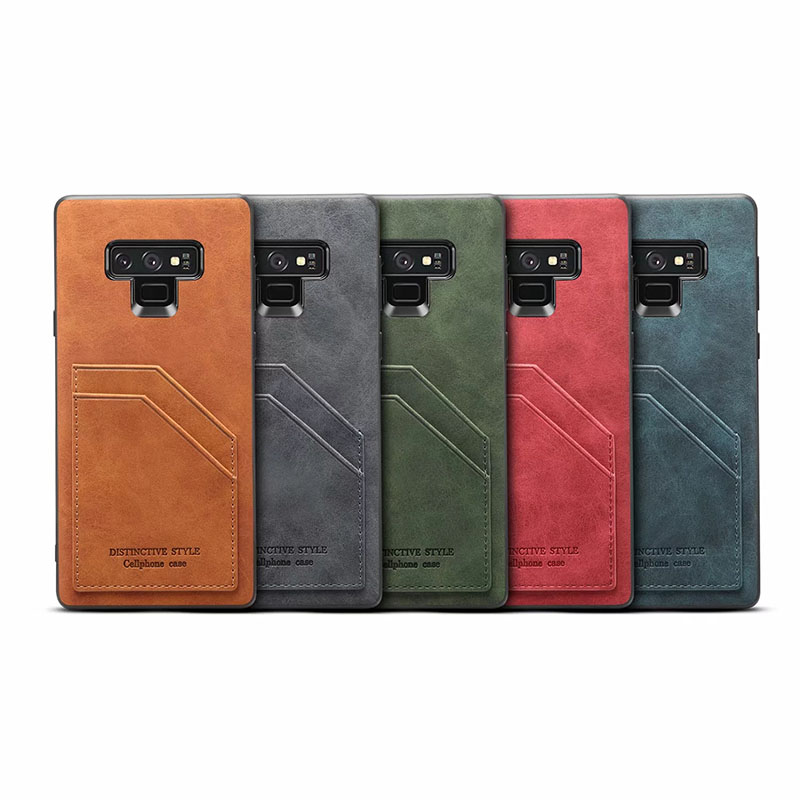 Case Samsung Galaxy Note 9 N960 #เคสฝาหลัง TPU เคลือบหนัง PU Retro Style
