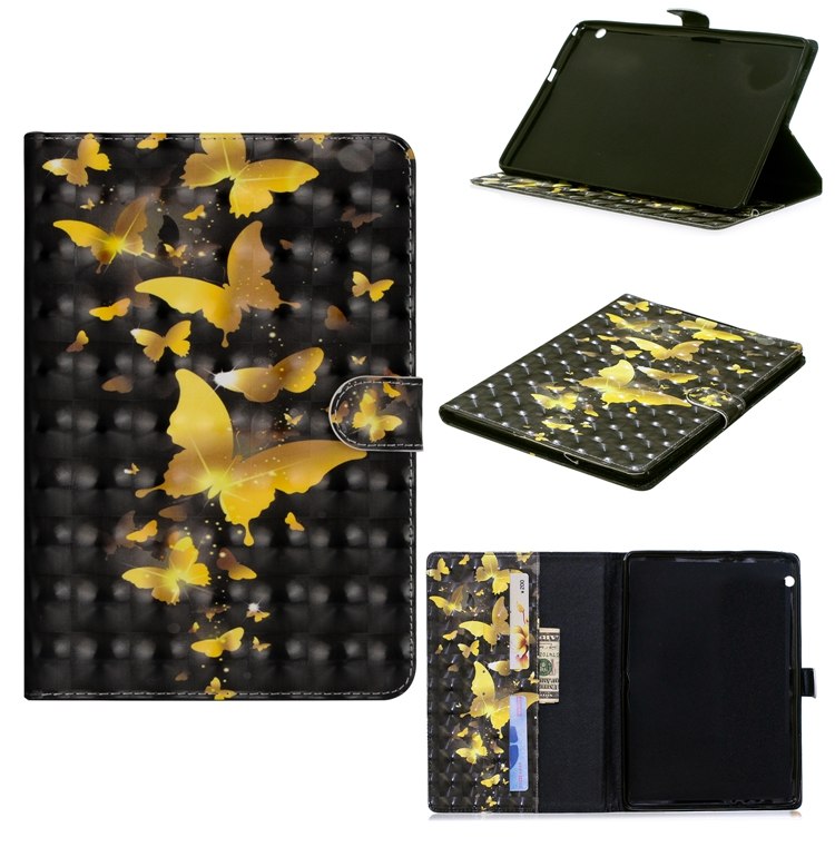 เคส Huawei MediaPad T3 10 #เคสฝาพับหนัง PU พิมพ์ลวดลาย Pattern Printing Wallet Stand