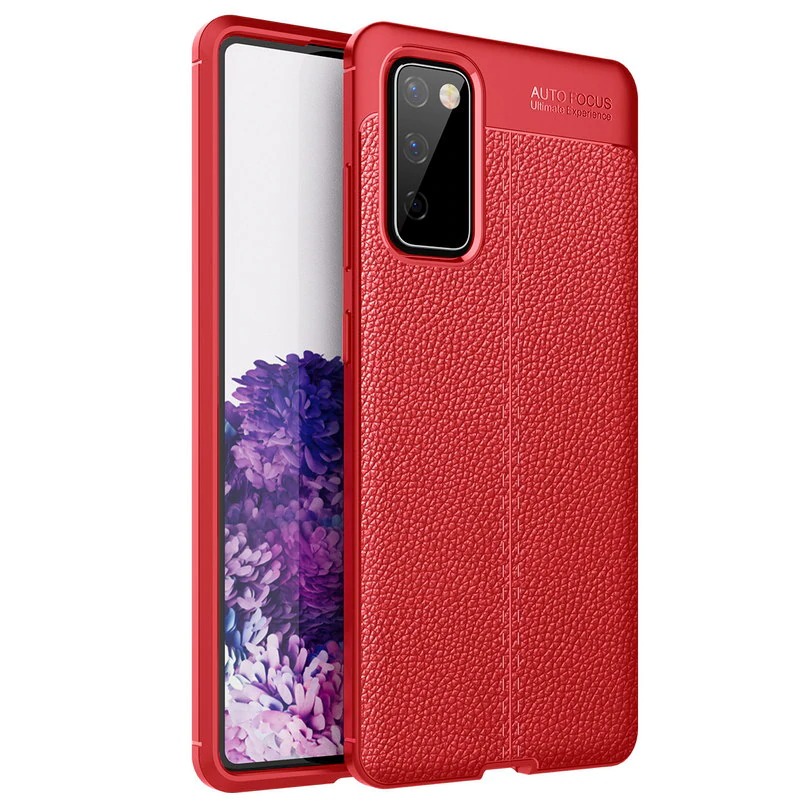 Case Samsung Galaxy S20+ #เคสฝาหลัง TPU ผิวลิ้นจี่ช่วยป้องกันลายนิ้วมือและกันลื่นได้ดี