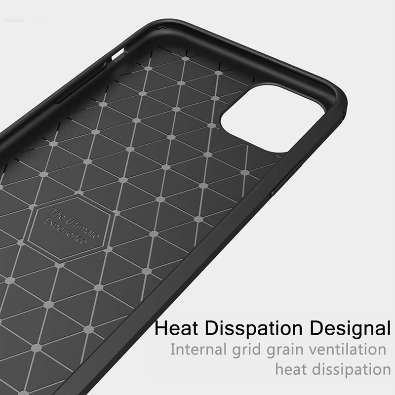 เคส iPhone 11 6.1 inch (2019) #เคสคาร์บอนไฟเบอร์ ผิวขัดแปรง Brushered TPU Back Case