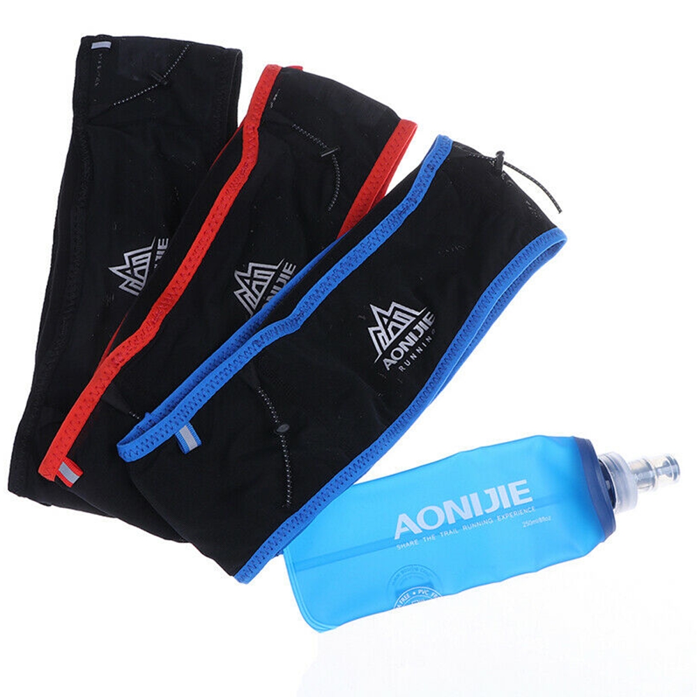 กระเป๋าคาดเอว AONIJIE แบบบาง ใส่ขวดน้ำได้ แถมฟรีขวดน้ำพับได้ 250ml(A17)