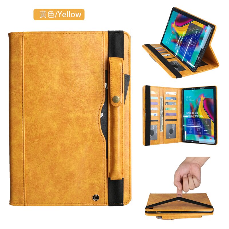 Case Samsung Galaxy Tab S5e SM-T720 SM-T725 #เคสฝาพับหนัง PU แบบกระเป๋าสตางค์ Retro Horse Crazy พร้อมช่องปากกา
