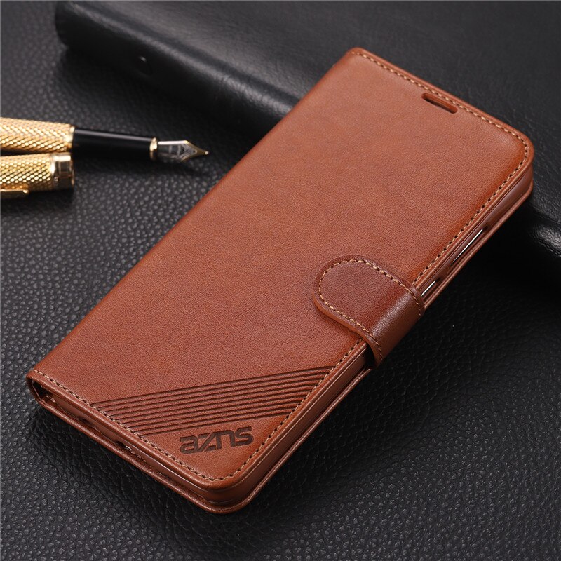 Case Huawei nova 3 #เคสฝาพับหนัง PU มีช่องใส่บัตร AZNS Wallet Leather Stand Phone Cover