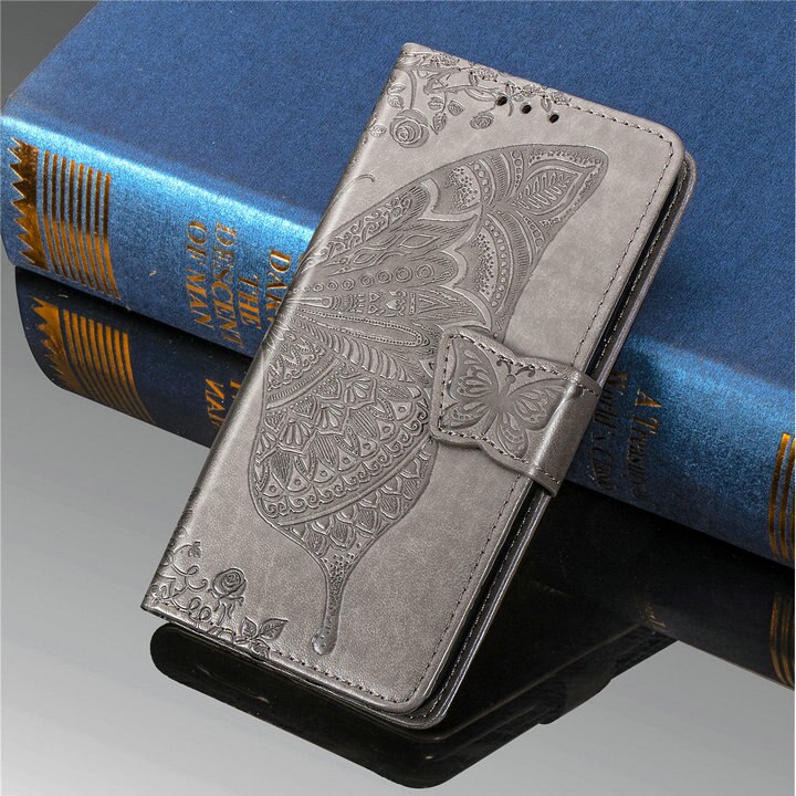 Case Samsung Galaxy S20 FE / S20 FE 5G #เคสฝาพับ Imprint ลายผีเสื้อดอกไม้