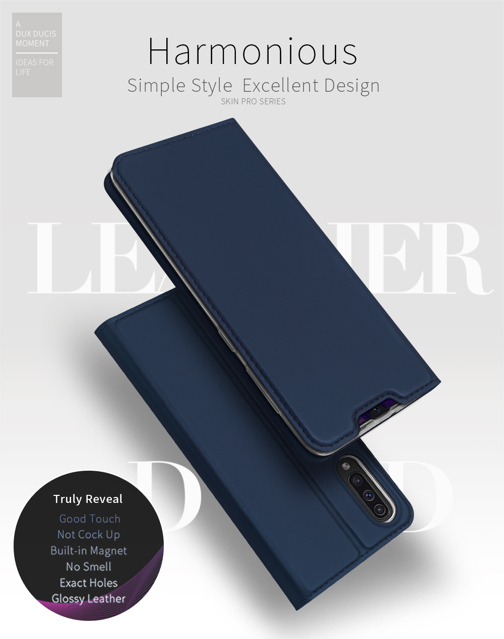 Case Samsung Galaxy A50 / A50s / A30s #เคสฝาพับ DUX DUCIS Skin Pro Series คุณภาพดีราคาเบาๆสบายกระเป๋า